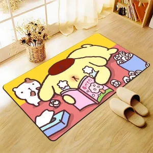Cute Dog PomPomPurin Reading Book Door Mat