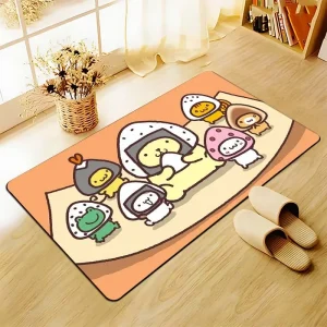 Cute Dog PomPomPurin Rolling Rice Door Mat